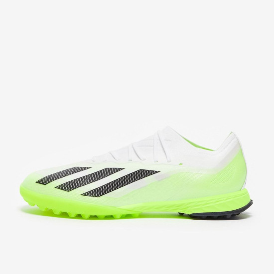 Sepatu Futsal Adidas X Crazyfast.1 TF White Core Black Lucid Lemon IE6632