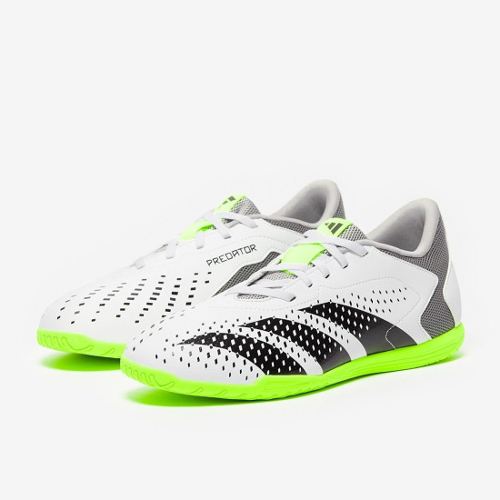 Sepatu Futsal Adidas Predator Accuracy.4 IN Sala White Core Black Lucid Lemon GY9986