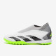 Sepatu Futsal Adidas Predator Accuracy.3 Laceless TF White Core Black Lucid Lemon GY9999