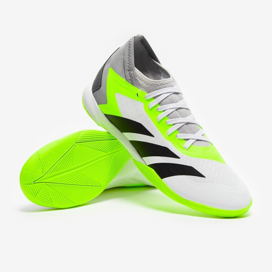 Sepatu Futsal Adidas Predator Accuracy.3 IN White Core Black Lucid Lemon GY9990
