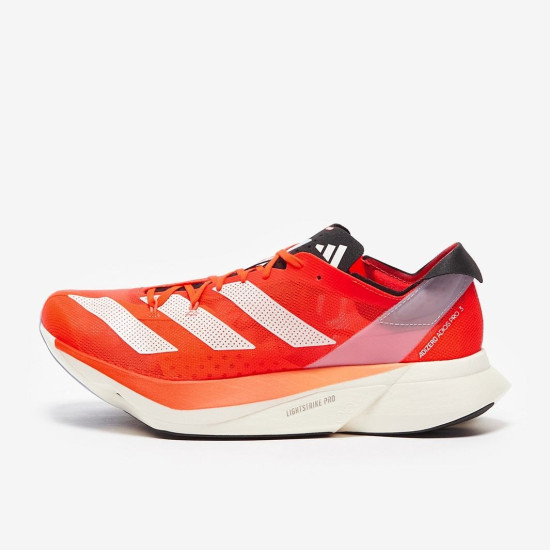 Sepatu Lari Adidas Adizero Adios Pro 3 Solar Red Zero Met Coral Fusion GX9777