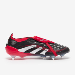 Sepatu Bola Adidas Predator Elite Tongue x Moments SG Black White Vivid Red JQ2687