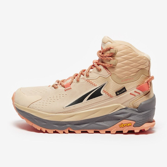 Sepatu Lari Womens Altra Olympus 5 Hike Mid GTX Sand AL0A7R75-921 Sepatu Lari Womens Altra Olympus 5 Hike Mid GTX Sand AL0A7R75-921