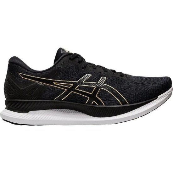 Sepatu Lari Asics GlideRide Black Pure Gold 1011A817 001-9.5