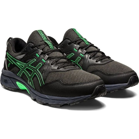 Sepatu Lari Asics Gel Venture 8 Trail Black New Leaf 1011A824 901-7.5 Sepatu Lari Asics Gel Venture 8 Trail Black New Leaf 1011A824 901-7.5
