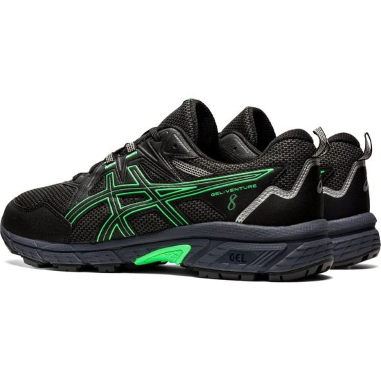 Sepatu Lari Asics Gel Venture 8 Trail Black New Leaf 1011A824 901-7.5 Sepatu Lari Asics Gel Venture 8 Trail Black New Leaf 1011A824 901-7.5