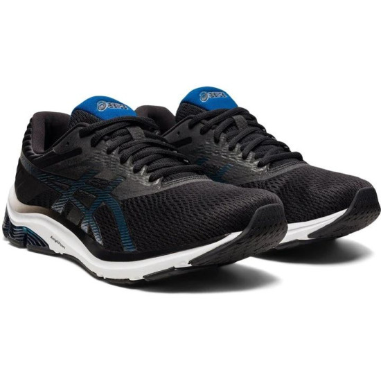 Sepatu Lari Asics Gel Flux 6 Black Mako Blue 1011A856 012-6.5