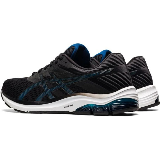 Sepatu Lari Asics Gel Flux 6 Black Mako Blue 1011A856 012-6.5