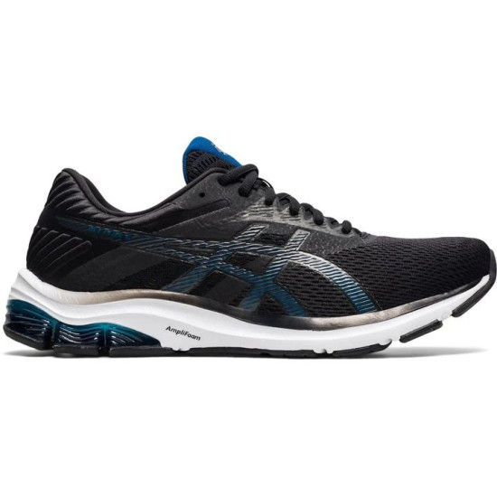 Sepatu Lari Asics Gel Flux 6 Black Mako Blue 1011A856 012-6.5