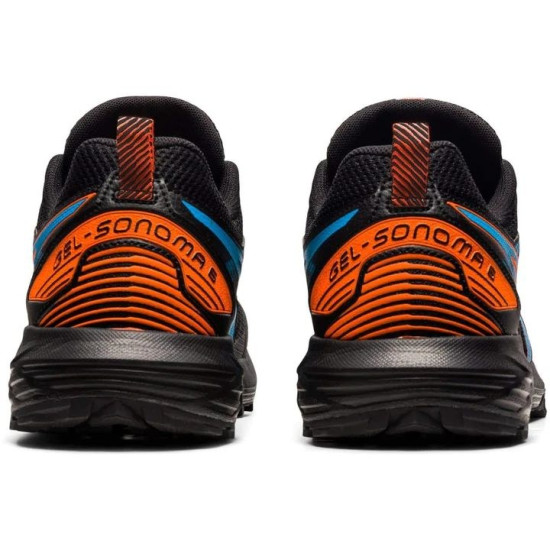 Sepatu Lari Asics Gel Sonoma 6 Trail Black Digital Aqua 1011B050 001-9.5