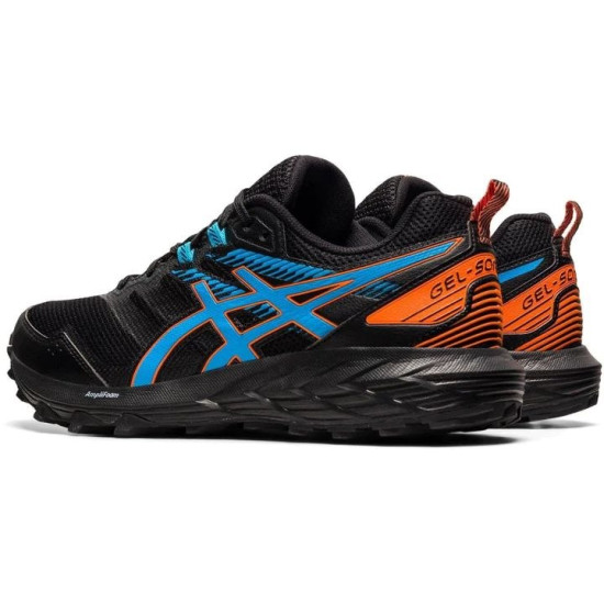 Sepatu Lari Asics Gel Sonoma 6 Trail Black Digital Aqua 1011B050 001-9.5