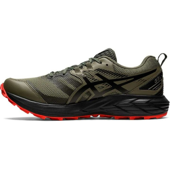 Sepatu Lari Asics Gel Sonoma 6 Trail Mantle Green Black 1011B050 300-7.5