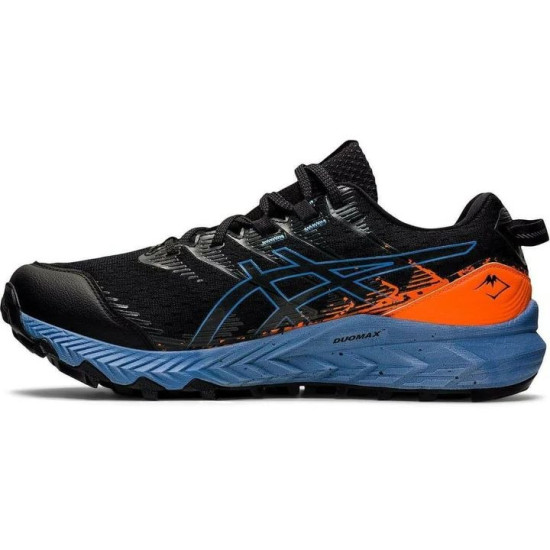 Sepatu Lari Asics Gel Trabuco 10 GTX Trail Black Blue Harmony 1011B328 002-7