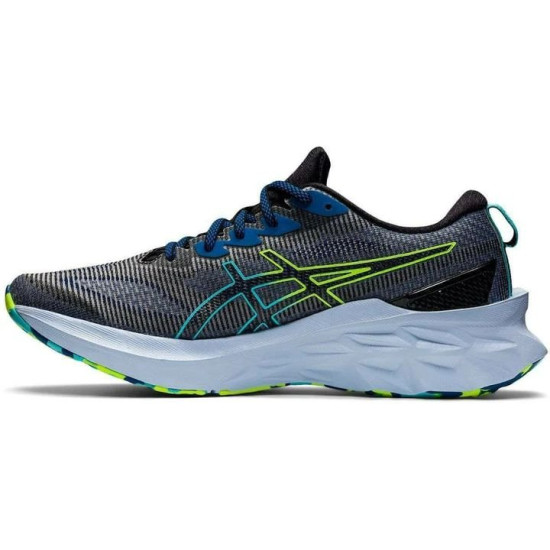 Sepatu Lari Asics NovaBlast 2 LE Black Hazard Green 1011B331 001-11.5