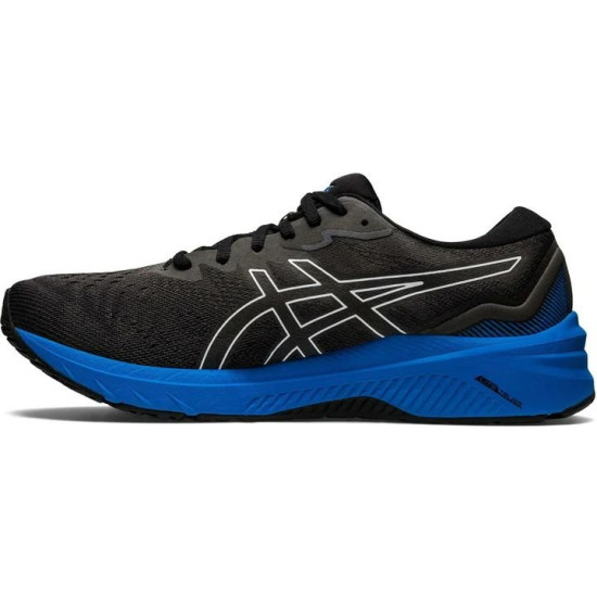 Sepatu Lari Asics GT 1000 11 Black Electric Blue 1011B354 003-8