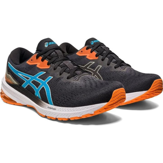 Sepatu Lari Asics GT 1000 11 Black Island Blue 1011B354 004-7