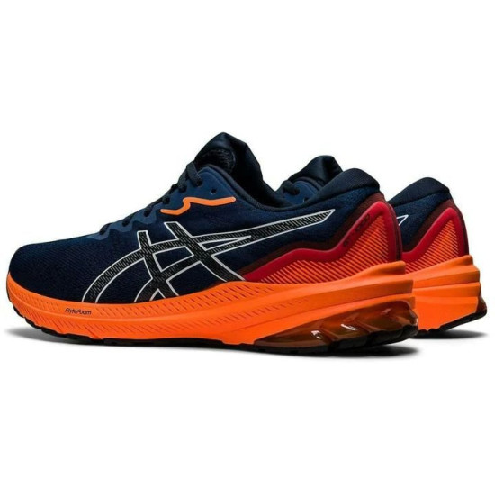 Sepatu Lari Asics GT 1000 11 French Blue Shocking Orange 1011B354 401-11.5