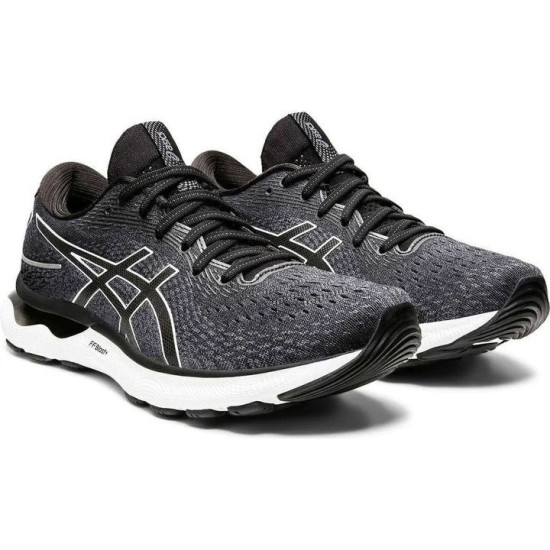 Sepatu Lari Asics Gel Nimbus 24 Black White 1011B359 001-11.5