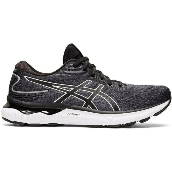 Sepatu Lari Asics Gel Nimbus 24 Black White 1011B359 001-11.5