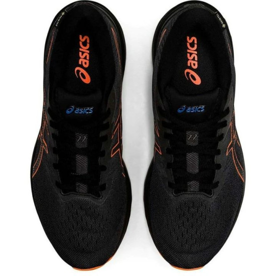 Sepatu Lari Asics GT 1000 11 GTX Black Shocking Orange 1011B447 001-7