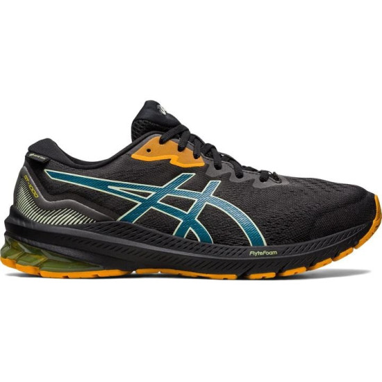 Sepatu Lari Asics GT 1000 11 GTX Black Ink Teal 1011B447 003-7