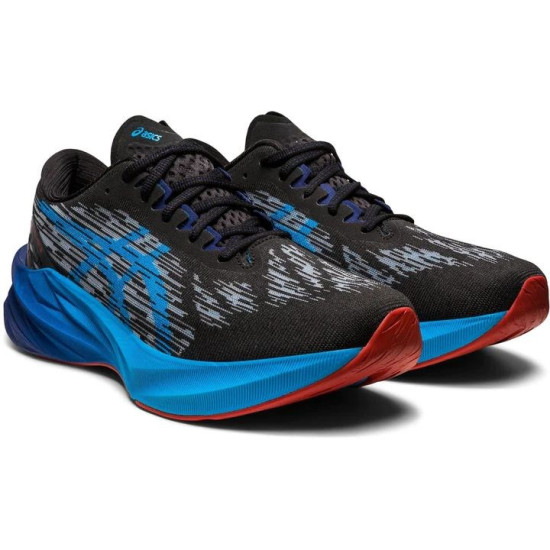 Sepatu Lari Asics NovaBlast 3 Black Island Blue 1011B458 004-7