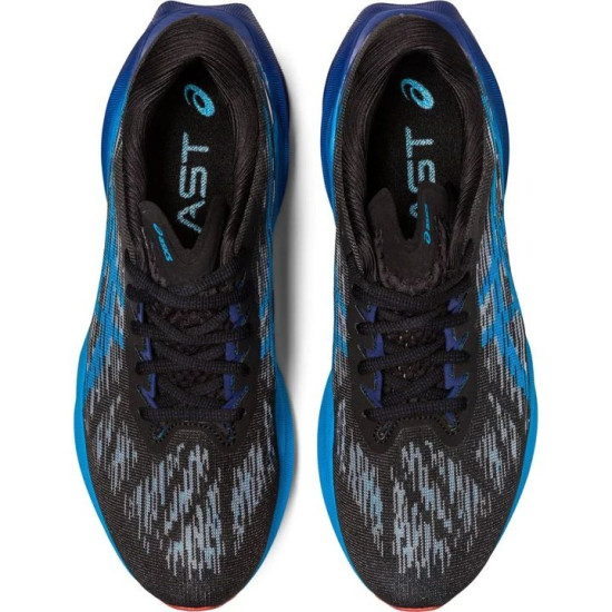 Sepatu Lari Asics NovaBlast 3 Black Island Blue 1011B458 004-7 Sepatu Lari Asics NovaBlast 3 Black Island Blue 1011B458 004-7