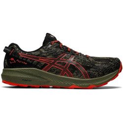 Sepatu Lari Asics Fuji Lite 3 Trail Mantle Green Cherry Tomato 1011B467 300-8