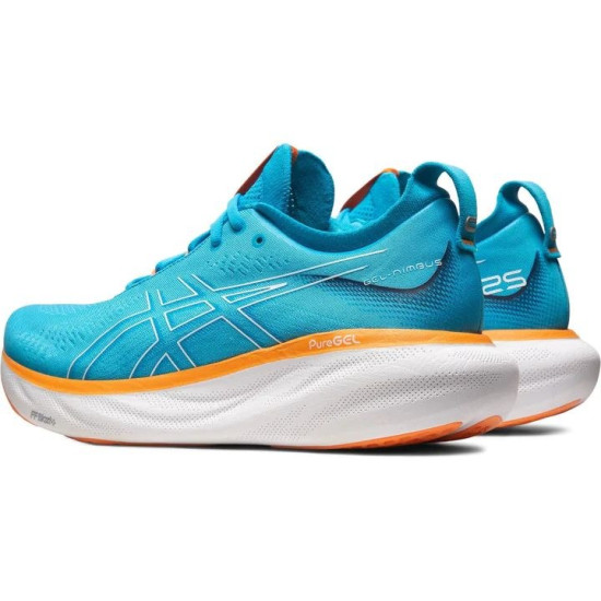 Sepatu Lari Asics Gel Nimbus 25 Island Blue Sun Peach 1011B547 400-6