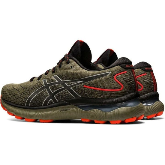 Sepatu Lari Asics Gel Nimbus 24 TR Nature Bathing Olive 1011B571 300-9.5