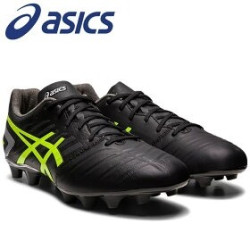 Sepatu Bola Asics DS Light FG 2E Wide Black Safety Yellow 1103A069-002