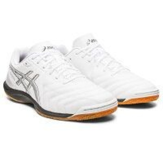 Sepatu Futsal Asics Calcetto WD 9 White Black 1113A037.001