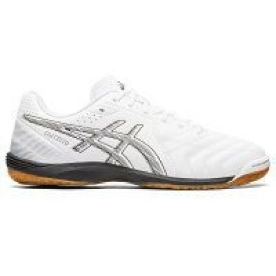 Sepatu Futsal Asics Calcetto WD 9 White Black 1113A037.001