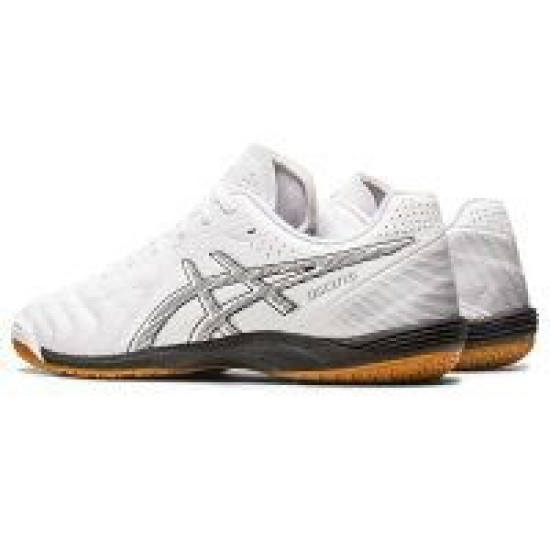 Sepatu Futsal Asics Calcetto WD 9 White Black 1113A037.001