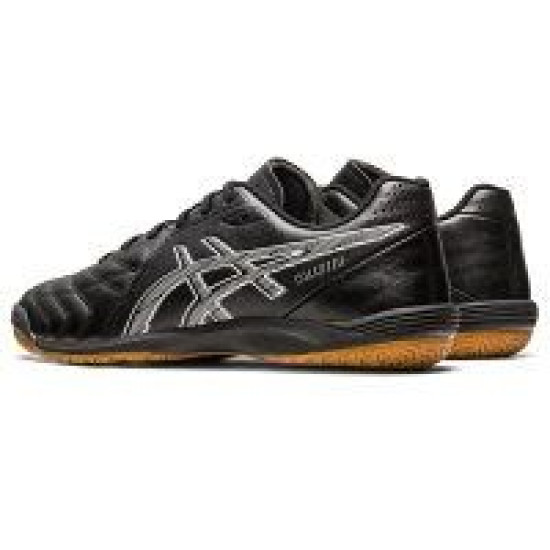 Sepatu Futsal Asics Calcetto WD 9 Black White 1113A037.001