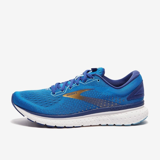 Sepatu Lari Brooks Glycerin 18 Blue Mazarine Gold 1103291D459