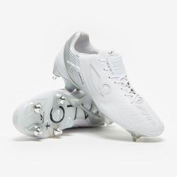 Sepatu Bola Concave Halo+ MF SG White Silver HAPMSGWHESIR183