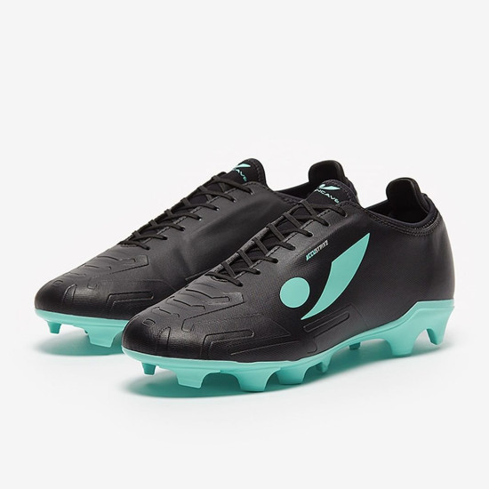 Sepatu Bola Concave Halo FG Black Cyan HAESFGBLKCYA221