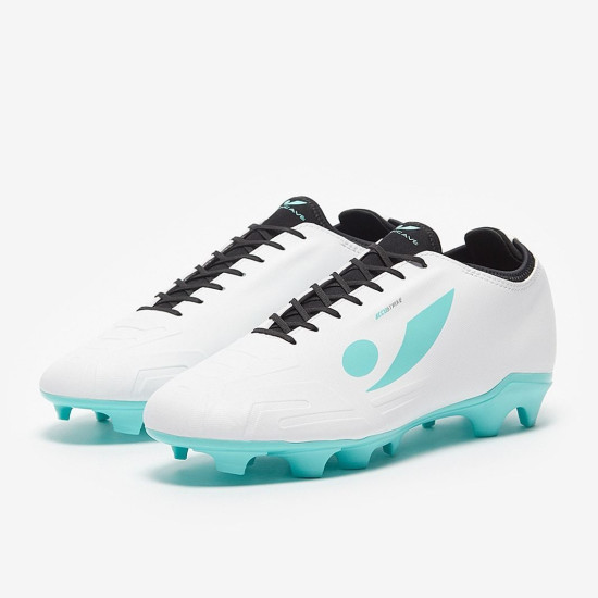 Sepatu Bola Concave Halo FG  White Cyan Black HAESFGWHTCYA221