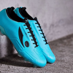 Sepatu Bola Concave Halo+ FG Cyan Black HAPMFGCYABLK221