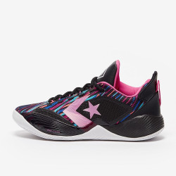 Sepatu Basket Converse All Star BB Shift Striped Black Neon Pink Light Dew 172663C