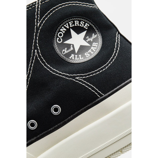 Sepatu Sneakers Converse Chuck Taylor All Star utility Sneaker in Black Vintage White A05094C-4