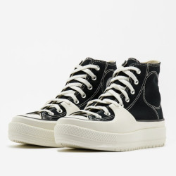 Sepatu Sneakers Converse Chuck Taylor All Star utility Sneaker in Black Vintage White A05094C-4