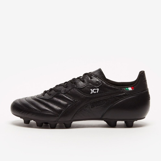 Sepatu Bola Diadora Brasil Made In Italy K-Leather Pro FG Blackout 101174843-C0200