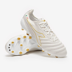 Sepatu Bola Diadora B-Elite Italia Tech FG White Gold 101175633-C1070