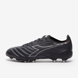 Sepatu Bola Diadora B-Elite Italia Tech FG Anthracite Black Silver 101175633-C9797