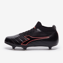 Sepatu Bola Diadora B-Elite Academy SG Black Red Fluo 101175639-C4115