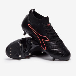 Sepatu Bola Diadora B-Elite Academy SG Black Red Fluo 101175639-C4115