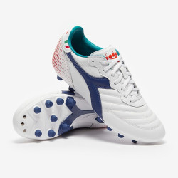 Sepatu Bola Diadora Brasil Pro FG White Navy 101180196-C2433