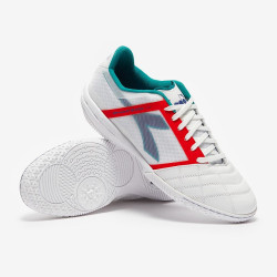 Sepatu Futsal Diadora Brasil Sala Cup IN White Navy 101179610-C2433